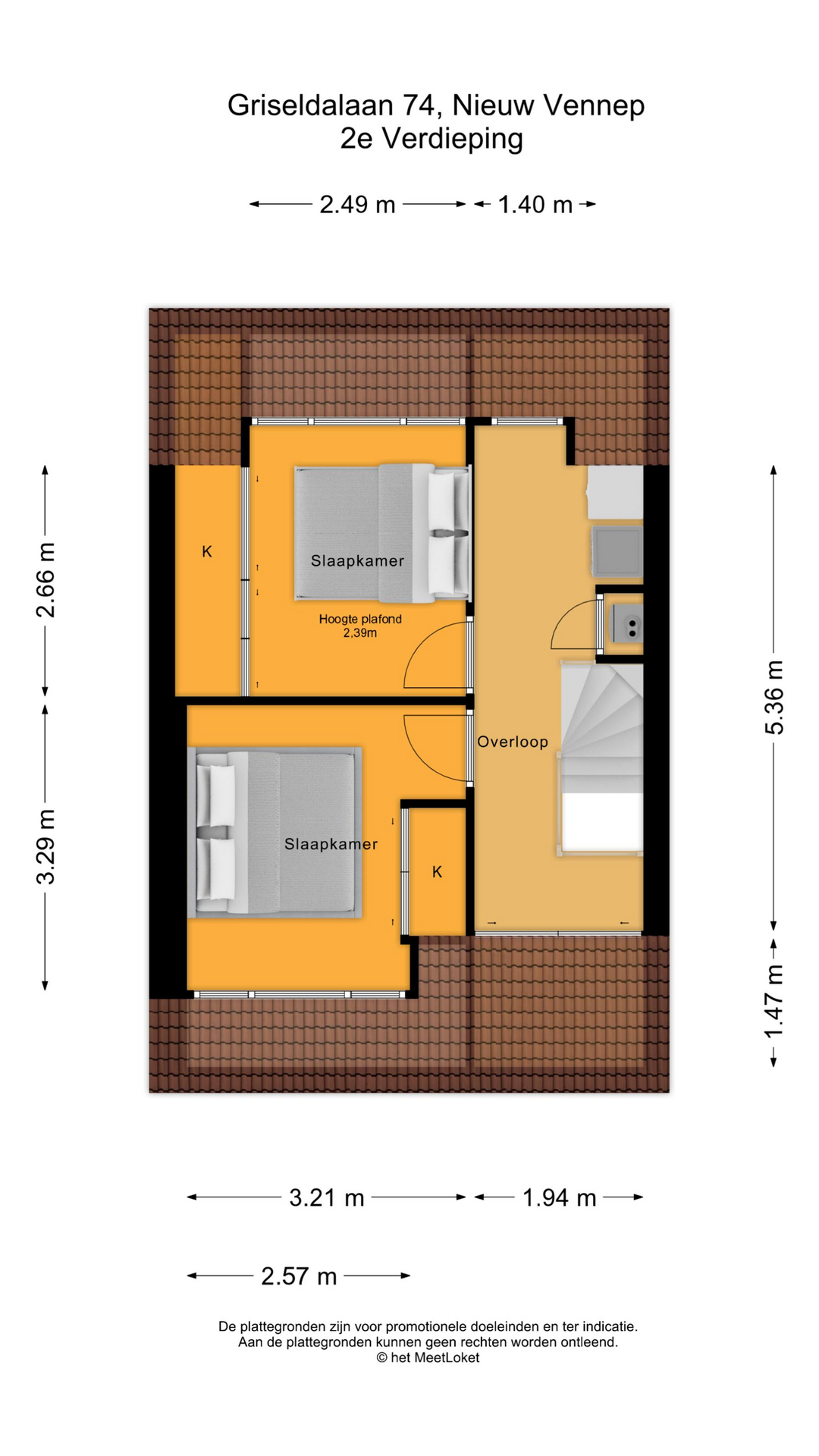 Griseldalaan 74 , 2152 JB Nieuw-vennep map